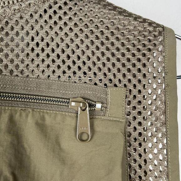 Columbia PFG Performance Fishing Gear Vest Tan Mesh Utility – Size L - Picture 3 of 9